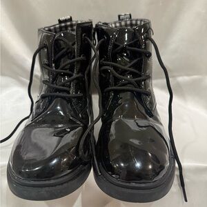 Black Patent Kids Boots